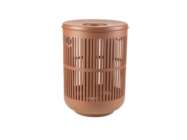 Produktbillede af ZONE Denmark Ume Vasketøjskurv Dia 40 x 54 cm 60 liter Terracotta i premium kvalitet