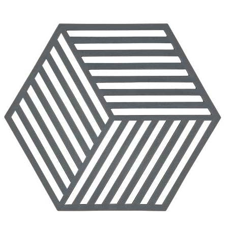 Produktbillede af ZONE Denmark Zone Hexagon Bordskåner 16 x 14 x 0,9 cm Grå i premium kvalitet
