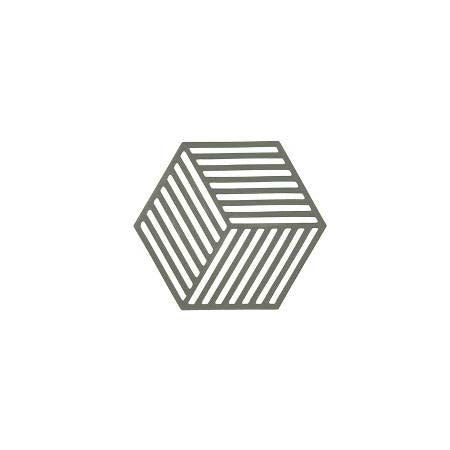 Produktbillede af ZONE Denmark Zone Hexagon Bordskåner 16 x 14 x 0,9 cm Olive Taupe i premium kvalitet