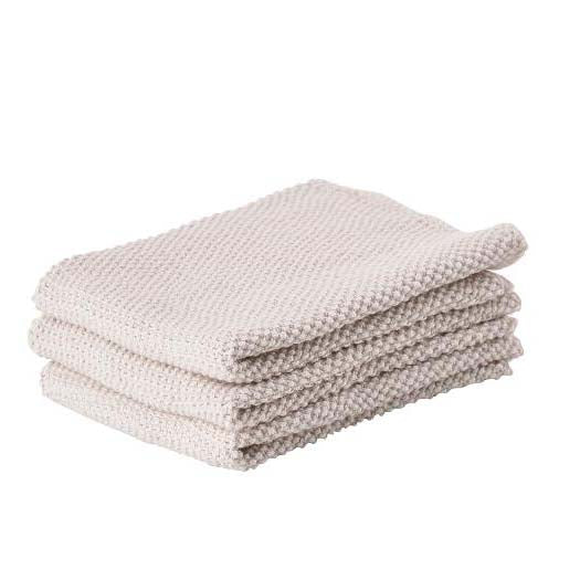 Produktbillede af ZONE Denmark Zone Karklud 27 x 27 cm 3 stk. Varm grå i premium kvalitet