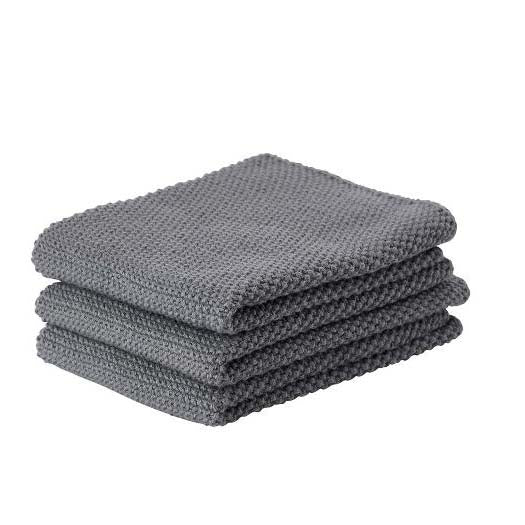 Produktbillede af ZONE Denmark Zone Karklud 27 x 27 cm sæt af 3 Grå i premium kvalitet