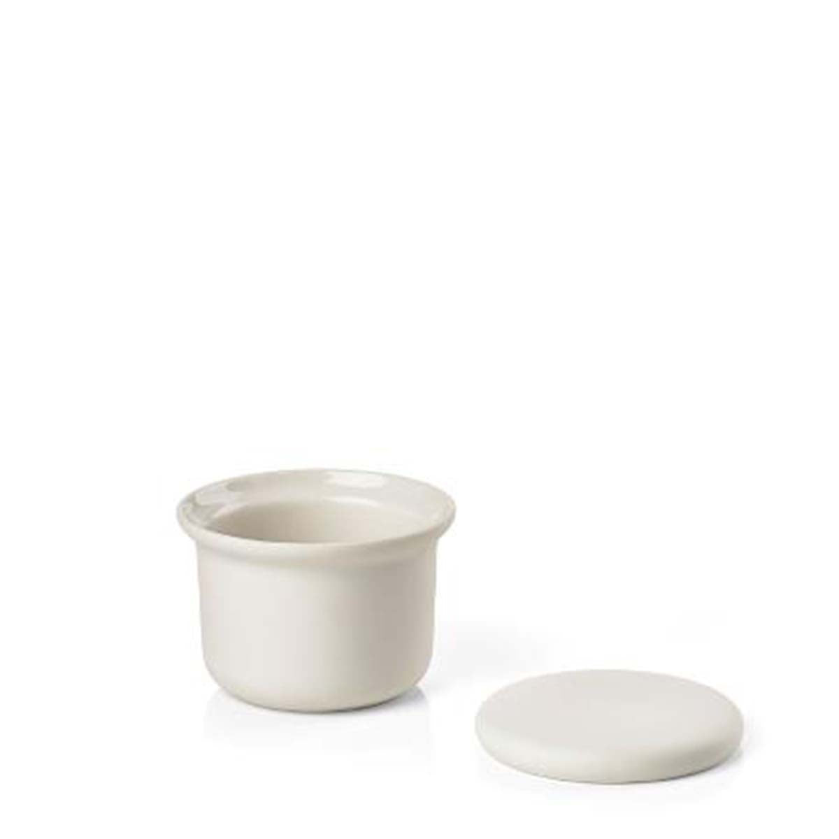 Produktbillede af ZONE Denmark Zone Krukke med låg Dia 9 x 6,5 cm Offwhite i premium kvalitet