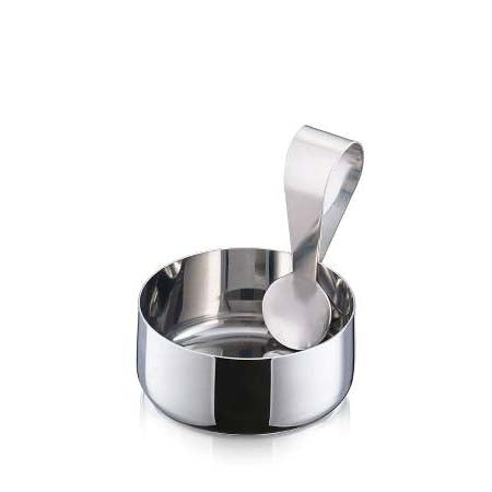 Produktbillede af ZONE Denmark Zone Rocks Delikatesseskål m ske Small Polished Steel i premium kvalitet