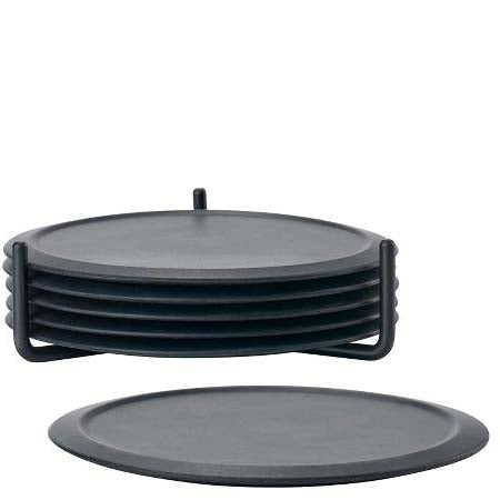 Produktbillede af ZONE Denmark Zone Singles Glasbrikker sæt m. 6 stk. coasters Sort i premium kvalitet