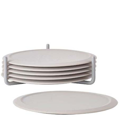 Produktbillede af ZONE Denmark Zone Singles Glasbrikker 6 stk. coasters Varm grå i premium kvalitet