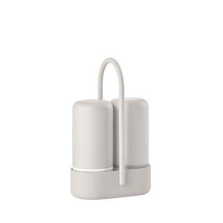 Produktbillede af ZONE Denmark Zone Singles Salt- pebersæt 6,5 x 3,3 x 8,9 cm Varm grå i premium kvalitet