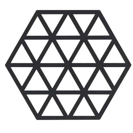 Produktbillede af ZONE Denmark Zone Triangles Bordskåner 16 x 14 x 0,9 cm Sort i premium kvalitet