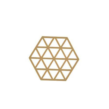 Produktbillede af ZONE Denmark Zone Triangles Bordskåner 16 x 14 x 0,9 cm Khaki i premium kvalitet