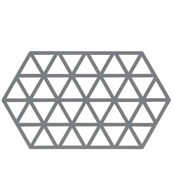 Produktbillede af ZONE Denmark Zone Triangles Bordskåner 24 x 14 x 0,9 cm Cool Grey i premium kvalitet