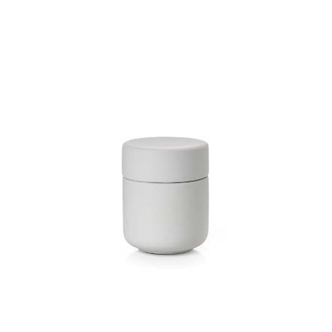 Produktbillede af ZONE Denmark Zone Ume Krukke med låg Dia 8,3 x 10,3 cm Soft Grey i premium kvalitet