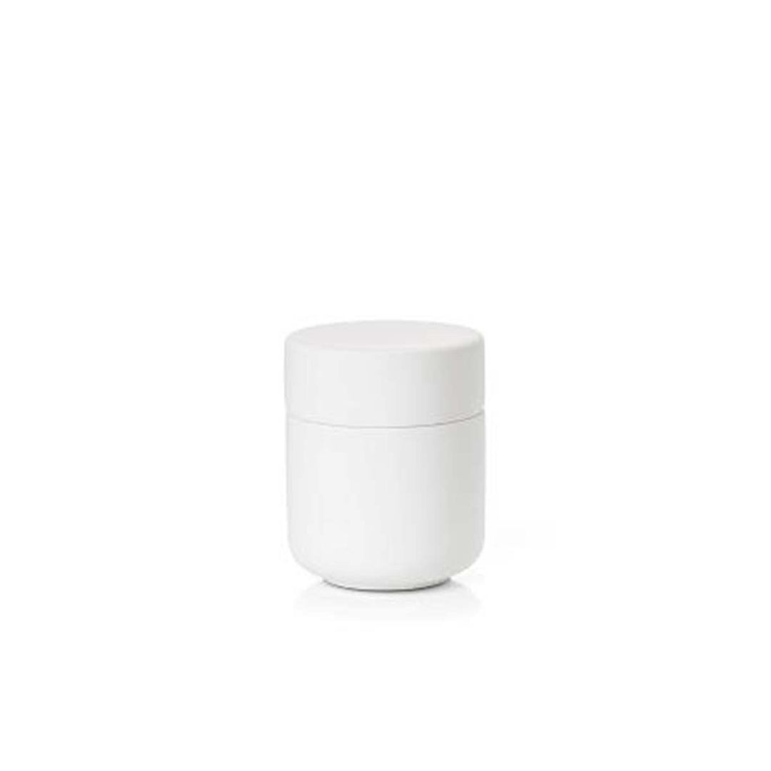 Produktbillede af ZONE Denmark Zone Ume Krukke med låg Dia 8,3 x 10,3 cm Hvid i premium kvalitet