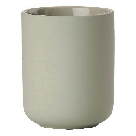 Produktbillede af ZONE Denmark Zone Ume Tandbørstekrus Dia. 8,3 x 10,3 cm Eucalyptus Green i premium kvalitet