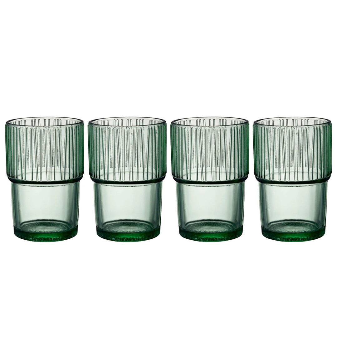 Bitz Bitz Kusintha Caféglas 38 cl, grøn, 4 stk. – vinkelbillede (Glas)