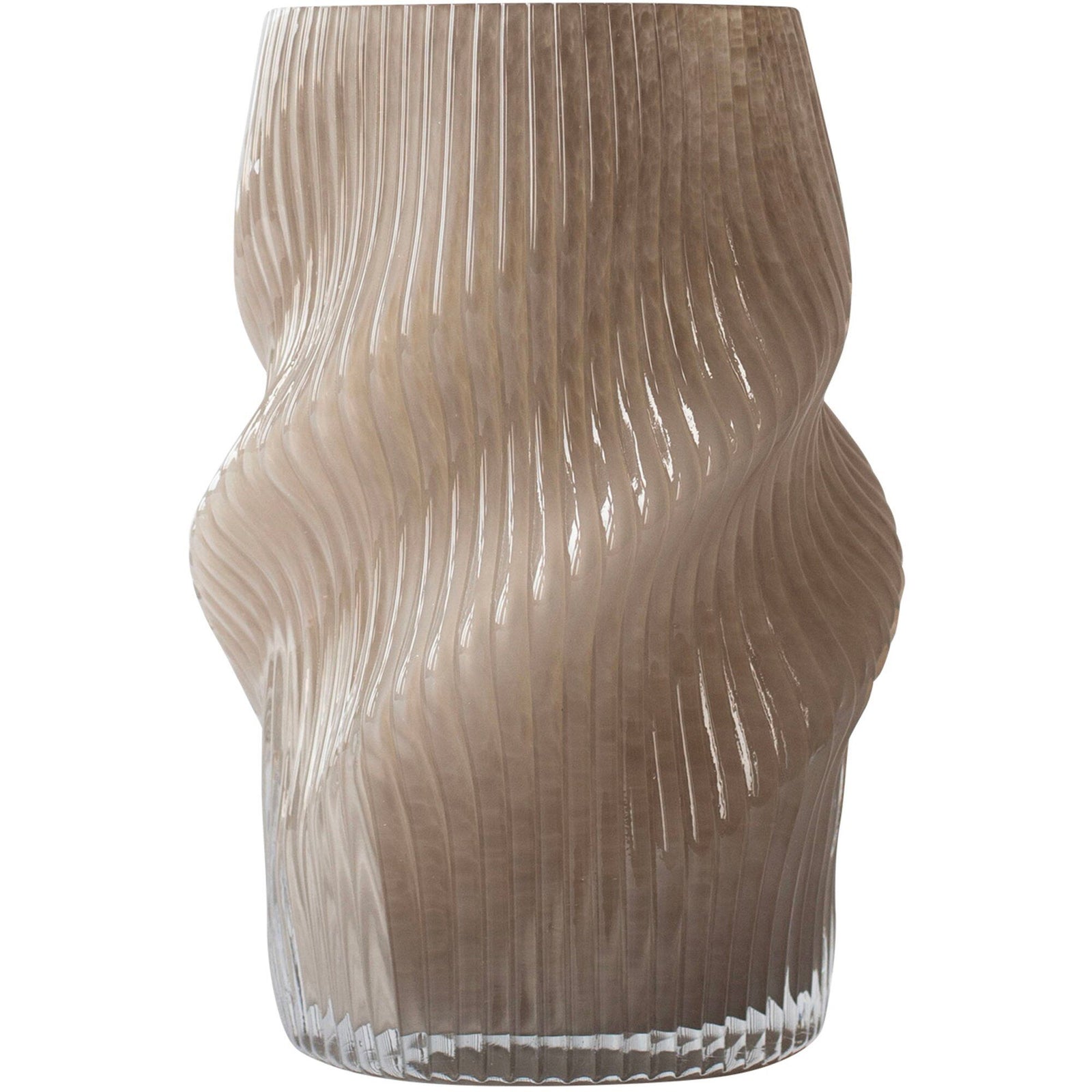 Tell me more Tell me more Fano vase 25 cm, taupe – produktbillede (Vase)