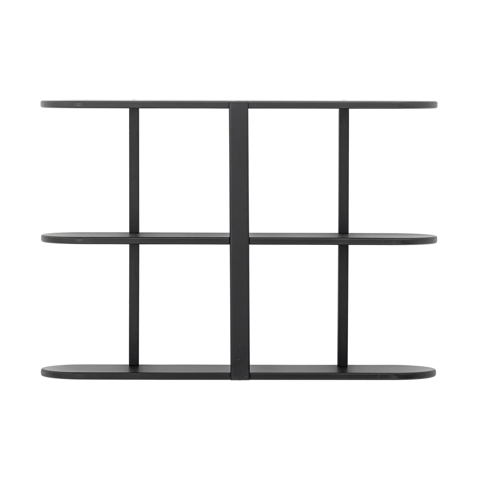 Produktbillede af BLOOMINGVILLE Vicente væghylde sort MDF L80xH55,5xB19 i premium kvalitet