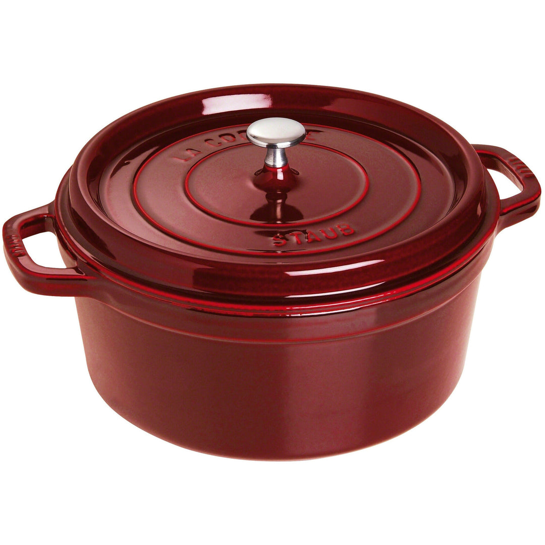 Staub Staub Rund Gryde 28 cm 6,7 liter Grenadine – produktbillede (Støbejernsgryde)