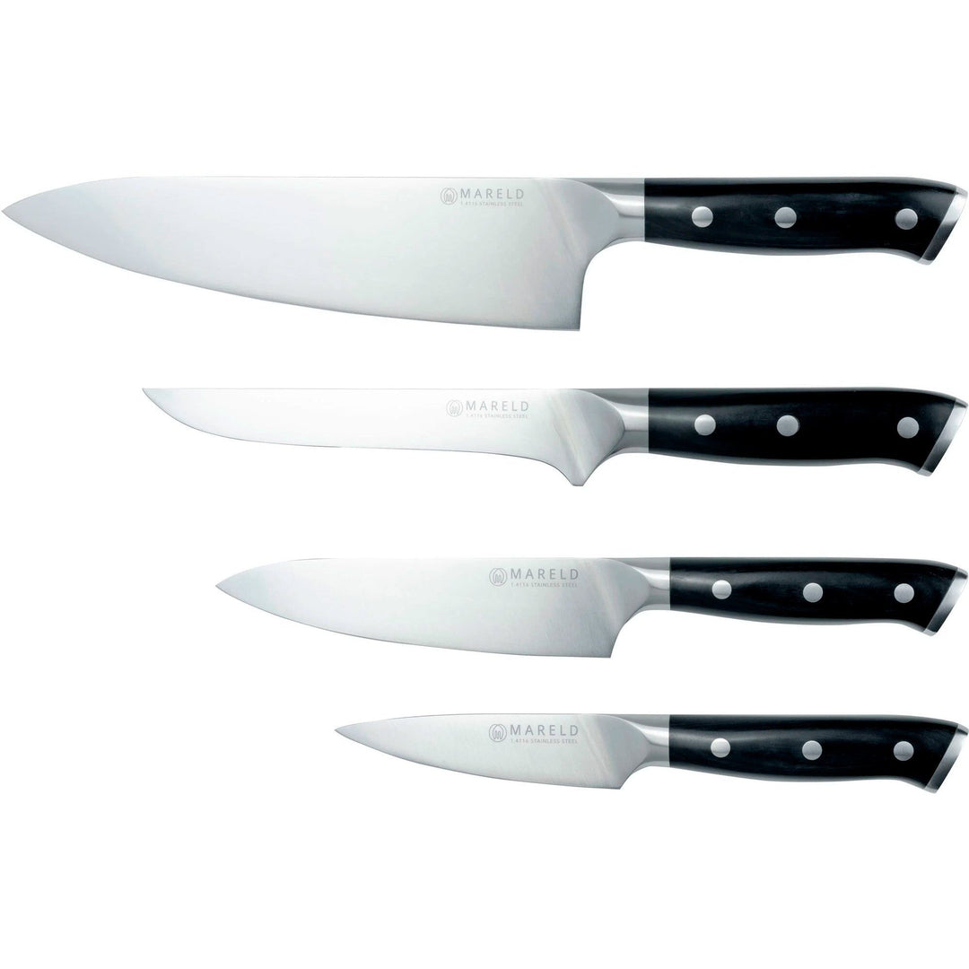 Mareld Mareld Knivsæt, 4 knive, sort ❤ billede i brug (Knivsæt)
