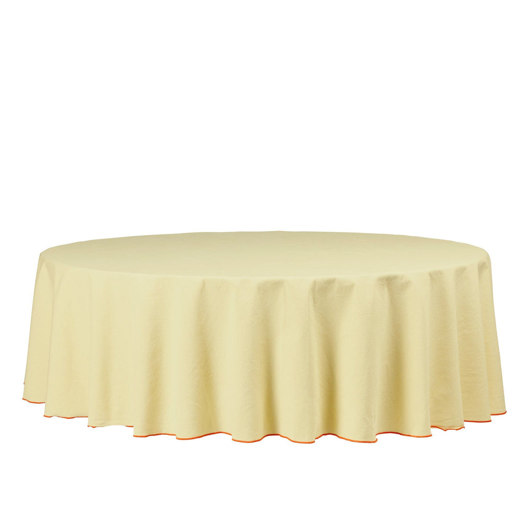 Broste Broste Wilhelmina dug 200 cm, gul ❤ vinkelbillede (Dug)