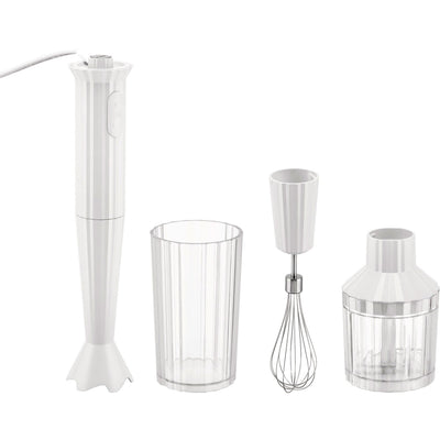 Alessi MDL10S Plissé stavblendersæt, hvid - Kitchen One - Køb online på udsalg og tilbud lige nu - Hurtig levering til billige priser via Go with Gozomo