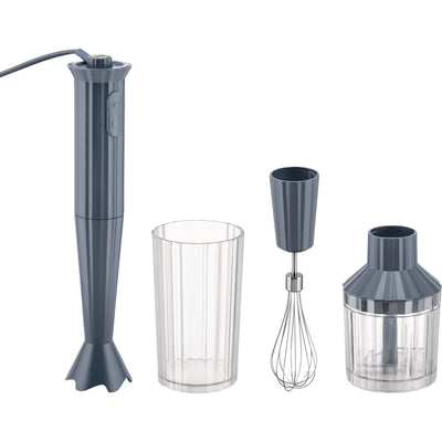 Alessi MDL10S Plissé stavblendersæt, grå - Kitchen One - Køb online på udsalg og tilbud lige nu - Hurtig levering til billige priser via Go with Gozomo