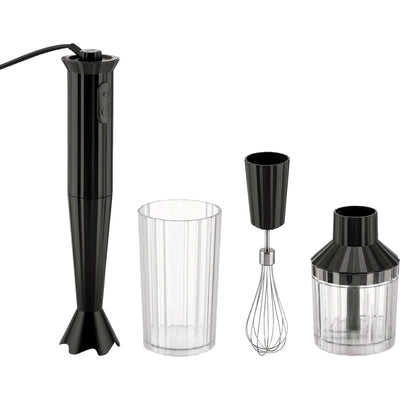 Alessi MDL10S Plissé stavblendersæt , sort - Kitchen One - Køb online på udsalg og tilbud lige nu - Hurtig levering til billige priser via Go with Gozomo