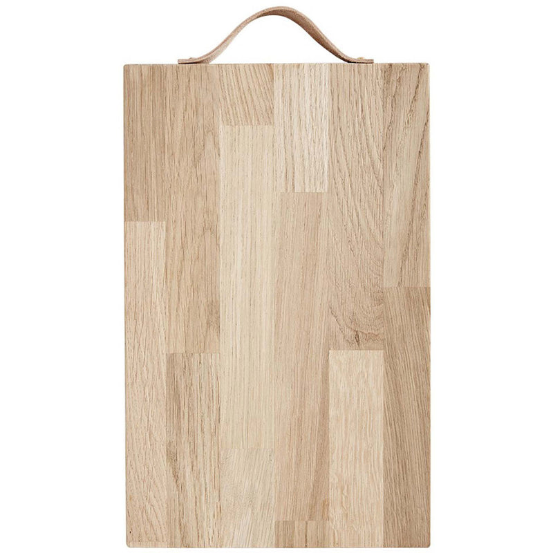 Andersen Furniture Serveringsbræt m. læderhåndtag 38 x 24 cm. - Kitchen One - Køb online på udsalg og tilbud lige nu - Hurtig levering til billige priser via Go with Gozomo