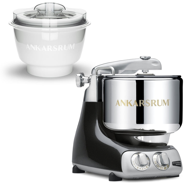Ankarsrum AKM 6230 røremaskine med ismaskine, black diamond - Kitchen One - Køb online på udsalg og tilbud lige nu - Hurtig levering til billige priser via Go with Gozomo
