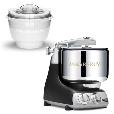 Ankarsrum AKM 6230 røremaskine med ismaskine, sort - Kitchen One - Køb online på udsalg og tilbud lige nu - Hurtig levering til billige priser via Go with Gozomo