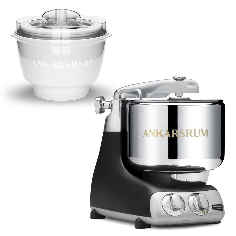 Ankarsrum AKM 6230 røremaskine med ismaskine, sort - Kitchen One - Køb online på udsalg og tilbud lige nu - Hurtig levering til billige priser via Go with Gozomo