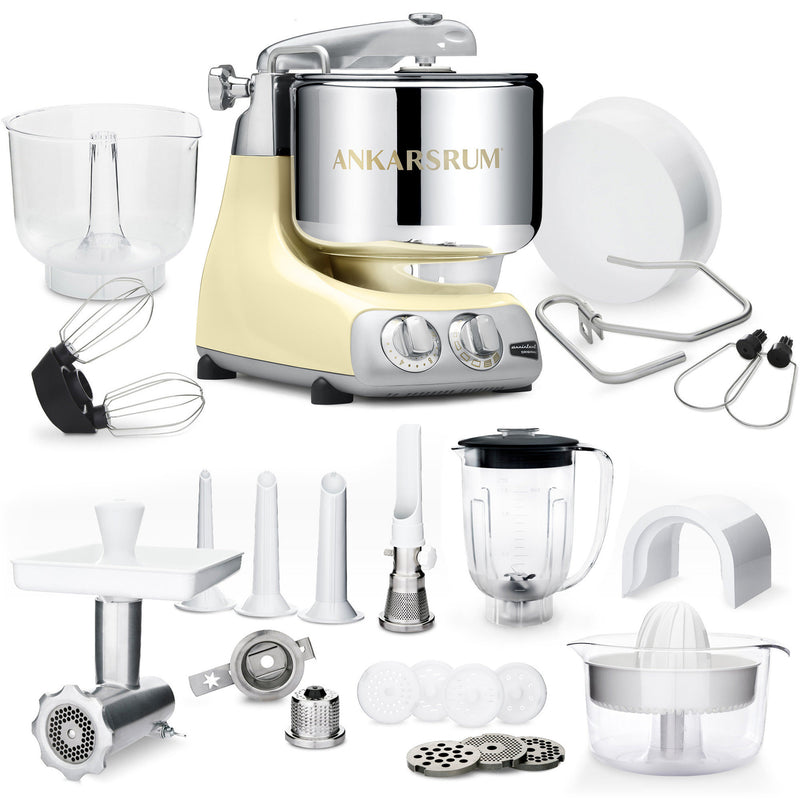 Ankarsrum AKM 6230 Køkkenmaskine + Deluxe pakke, Créme - Kitchen One - Køb online på udsalg og tilbud lige nu - Hurtig levering til billige priser via Go with Gozomo