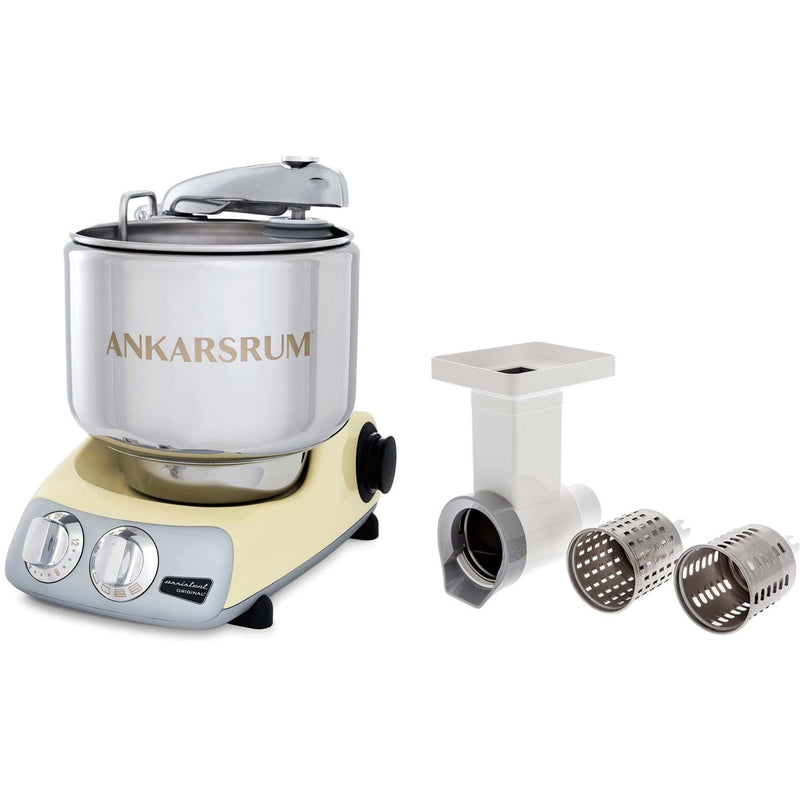 Ankarsrum Assistent AKM 6230 røremaskine + grøntsagssnitter, creme - Kitchen One - Køb online på udsalg og tilbud lige nu - Hurtig levering til billige priser via Go with Gozomo