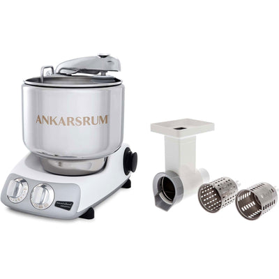 Ankarsrum Assistent AKM 6230 røremaskine + grøntsagssnitter, hvid - Kitchen One - Køb online på udsalg og tilbud lige nu - Hurtig levering til billige priser via Go with Gozomo