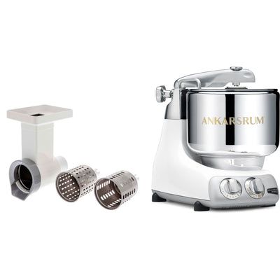 Ankarsrum Assistent AKM 6230 røremaskine + grøntsagssnitter, hvid - Kitchen One - Køb online på udsalg og tilbud lige nu - Hurtig levering til billige priser via Go with Gozomo