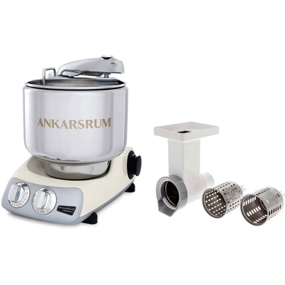 Ankarsrum Assistent AKM 6230 røremaskine + grøntsagssnitter, lys creme - Kitchen One - Køb online på udsalg og tilbud lige nu - Hurtig levering til billige priser via Go with Gozomo