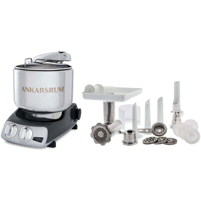 Ankarsrum Assistent AKM 6230 røremaskine + komplet kødhakker, sort - Kitchen One - Køb online på udsalg og tilbud lige nu - Hurtig levering til billige priser via Go with Gozomo