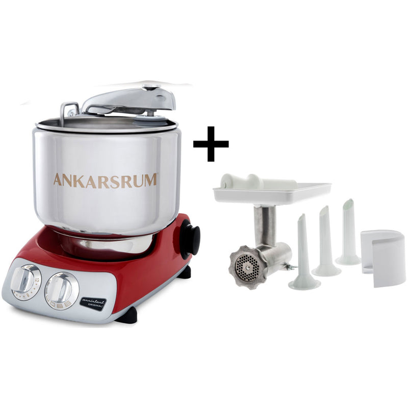 Ankarsrum Assistent AKM 6230 røremaskine + kødhakker, rød - Kitchen One - Køb online på udsalg og tilbud lige nu - Hurtig levering til billige priser via Go with Gozomo