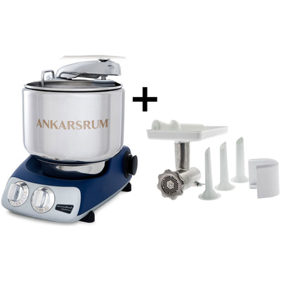 Ankarsrum Assistent AKM 6230 røremaskine + kødhakker, royal blå - Kitchen One - Køb online på udsalg og tilbud lige nu - Hurtig levering til billige priser via Go with Gozomo