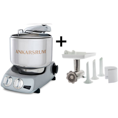 Ankarsrum Assistent AKM 6230 røremaskine + kødhakker, sølv - Kitchen One - Køb online på udsalg og tilbud lige nu - Hurtig levering til billige priser via Go with Gozomo