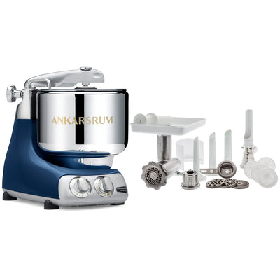Ankarsrum Assistent AKM 6230 røremaskine + komplet kødhakker, ocean blue - Kitchen One - Køb online på udsalg og tilbud lige nu - Hurtig levering til billige priser via Go with Gozomo