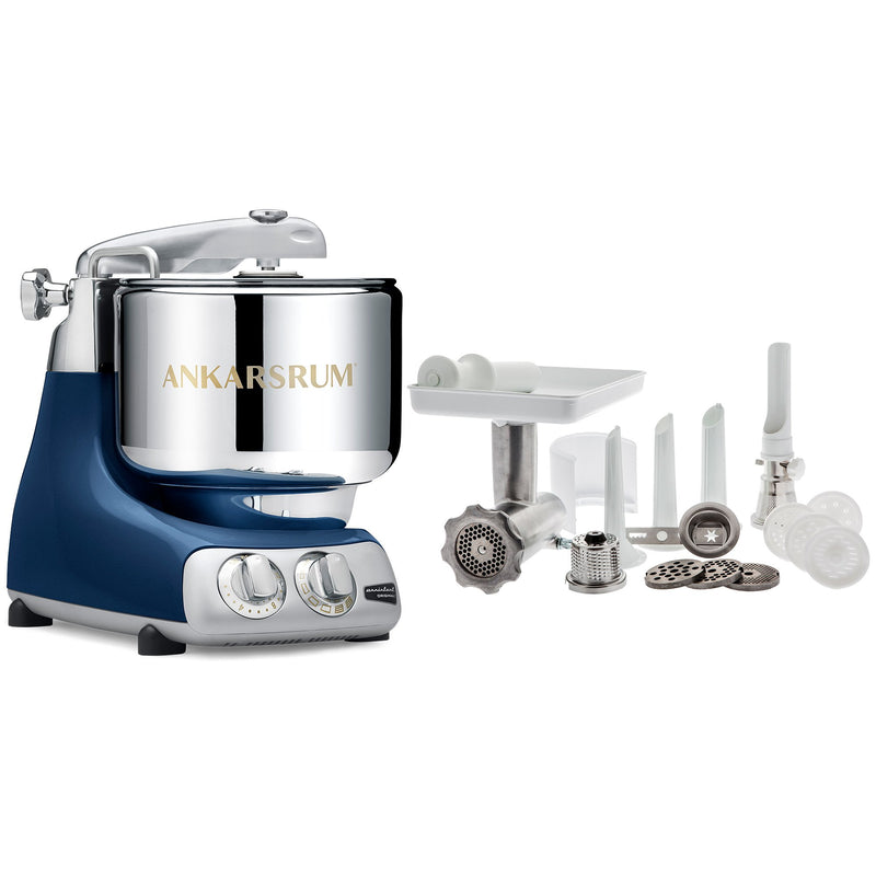 Ankarsrum Assistent AKM 6230 røremaskine + komplet kødhakker, ocean blue - Kitchen One - Køb online på udsalg og tilbud lige nu - Hurtig levering til billige priser via Go with Gozomo