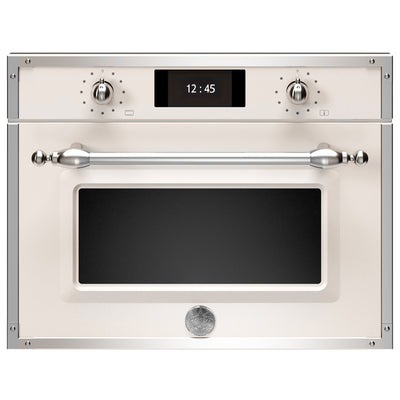 Bertazzoni F457HERMWTAX Heritage kombiovn med mikro, 45 cm, cremehvid - Kitchen One - Køb online på udsalg og tilbud lige nu - Hurtig levering til billige priser via Go with Gozomo