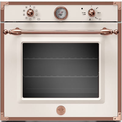 Bertazzoni F609HEREKT Heritage indbygget ovn elfenbenshvid/kobber 60 cm. - Kitchen One - Køb online på udsalg og tilbud lige nu - Hurtig levering til billige priser via Go with Gozomo