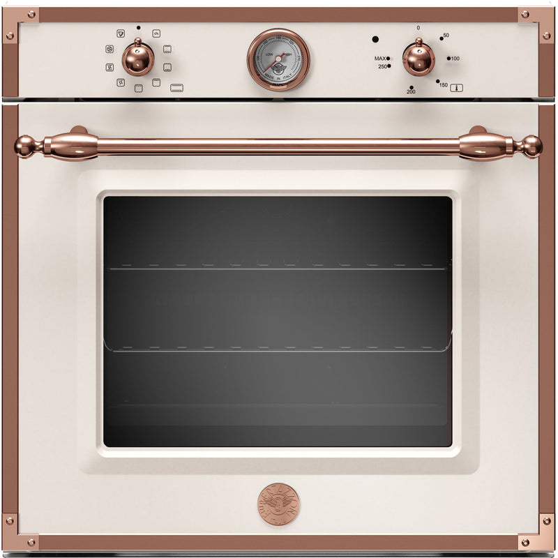 Bertazzoni F609HEREKT Heritage indbygget ovn elfenbenshvid/kobber 60 cm. - Kitchen One - Køb online på udsalg og tilbud lige nu - Hurtig levering til billige priser via Go with Gozomo
