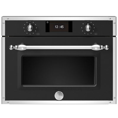 Bertazzoni F457HERMWTNE Heritage kombiovn med mikro, 45 cm, matsort - Kitchen One - Køb online på udsalg og tilbud lige nu - Hurtig levering til billige priser via Go with Gozomo