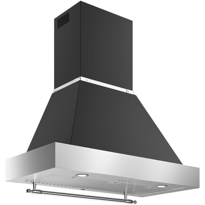 Bertazzoni K100HERTX+KC36HERTNE Heritage emhætte, 100 cm, mat sort - Kitchen One - Køb online på udsalg og tilbud lige nu - Hurtig levering til billige priser via Go with Gozomo