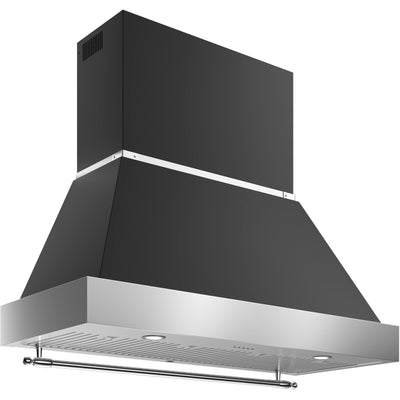 Bertazzoni K120HERTX+KC48HERTNE Heritage emhætte, 120 cm, mat sort - Kitchen One - Køb online på udsalg og tilbud lige nu - Hurtig levering til billige priser via Go with Gozomo