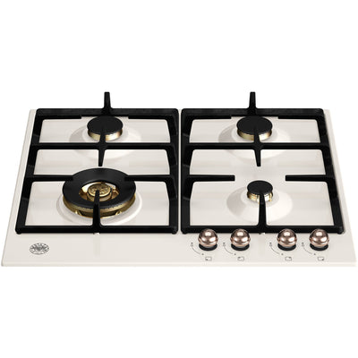 Bertazzoni P604LHER Heritage gaskomfur elfenbenshvid/kobber - Kitchen One - Køb online på udsalg og tilbud lige nu - Hurtig levering til billige priser via Go with Gozomo