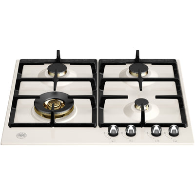 Bertazzoni P604LHER Heritage gaskomfur elfenbenshvid/krom - Kitchen One - Køb online på udsalg og tilbud lige nu - Hurtig levering til billige priser via Go with Gozomo