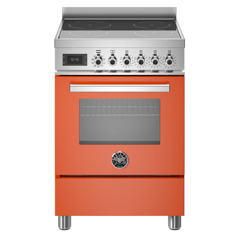 Bertazzoni PRO64I1EART Professional induktionskomfur med ovn, 60 cm, orange - Kitchen One - Køb online på udsalg og tilbud lige nu - Hurtig levering til billige priser via Go with Gozomo