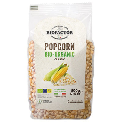 Biofactor Økologiske popcorn, 500g - Kitchen One - Køb online på udsalg og tilbud lige nu - Hurtig levering til billige priser via Go with Gozomo